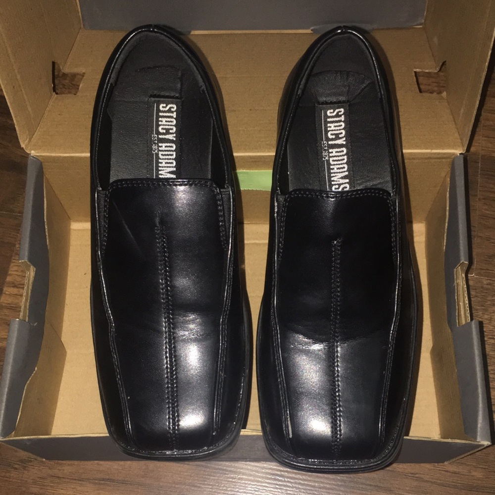 Stacy Adams “Nate” Black Dress Shoes sz 12 & 1